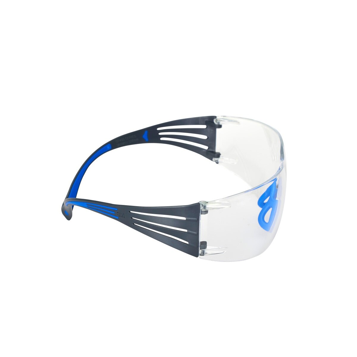 3M SF401SGAF-BLU SecureFit Safety Glasses, Clear Lens, Blue/Gray Frame, ANSI Z87.1 (7100150838) (20 Pack) - 4