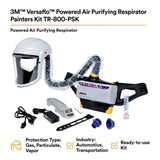 3M 7100150922 TR-800-PSK/94248 Versaflo Powered Air Purifying Respirator Painters Kit (AAD) - 3
