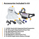 3M 1334271 Versaflo Powered Air Purifying Respirator Easy Clean Kit TR-800-ECK (7100150926) - 5