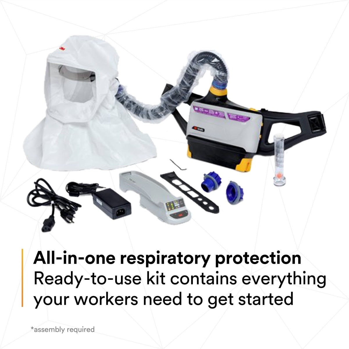 3M 1334271 Versaflo Powered Air Purifying Respirator Easy Clean Kit TR-800-ECK (7100150926) - 7