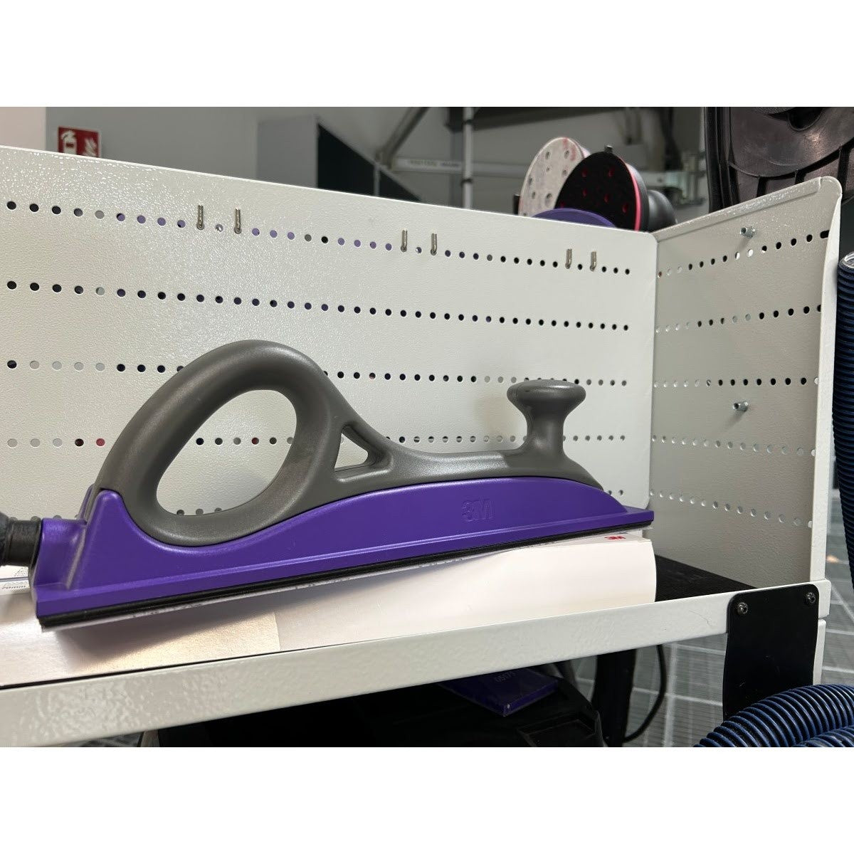 3M 737U 34492 Cubitron II Hookit Dust Free File Sheet, 80+ Grit, Purple, 69 mm x 419 mm (7100152689) (100 Pack) - 5