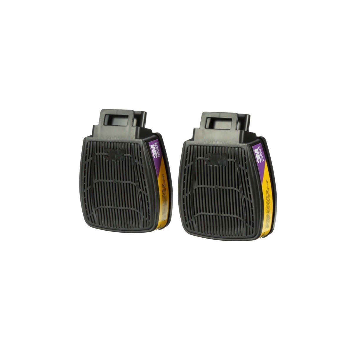 3M D80923 Organic Vapor/Acid Gas Cartridge/Filter, P100, Dual-Flow, NIOSH Approved (7100153233) (1 Pair) (30 Pack) - 4