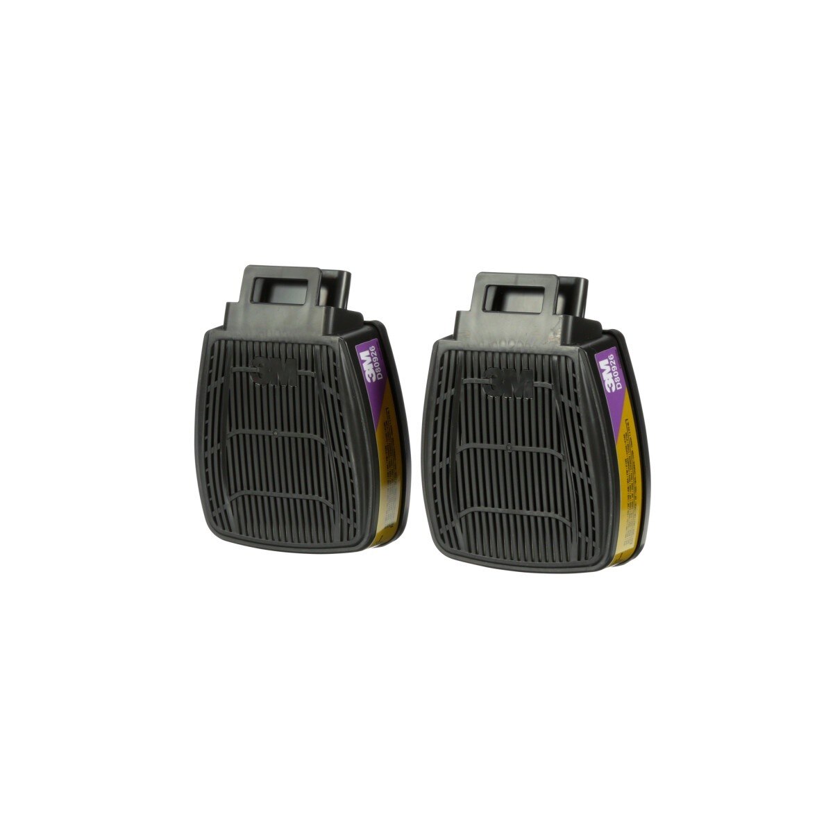 3M D80926 Multi-Gas/Vapor Cartridge/Filter, P100, Dual-Flow, NIOSH Approved (7100153234) (1 Pair) (30 Pack) - 3