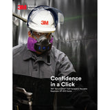 3M D80926 Multi-Gas/Vapor Cartridge/Filter, P100, Dual-Flow, NIOSH Approved (7100153234) (1 Pair) (30 Pack) - 6