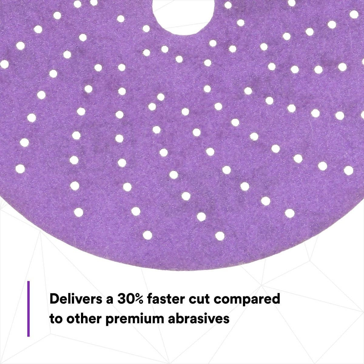 3M 737U 31481 Cubitron II Hookit Abrasive Disc, 6 in, 220+, Purple (7100155285) (200 Pack) - 3