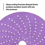3M 737U 31481 Cubitron II Hookit Abrasive Disc, 6 in, 220+, Purple (7100155285) (200 Pack) - 4