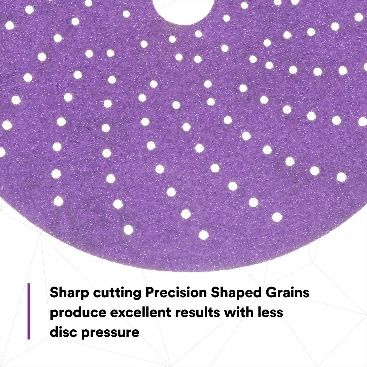 3M 737U 31373 Cubitron II Hookit Clean Sanding Abrasive Disc, 6 in, 150+ Grit, Purple, Multi Hole Pattern (7100155304) (200 Pack) - 4