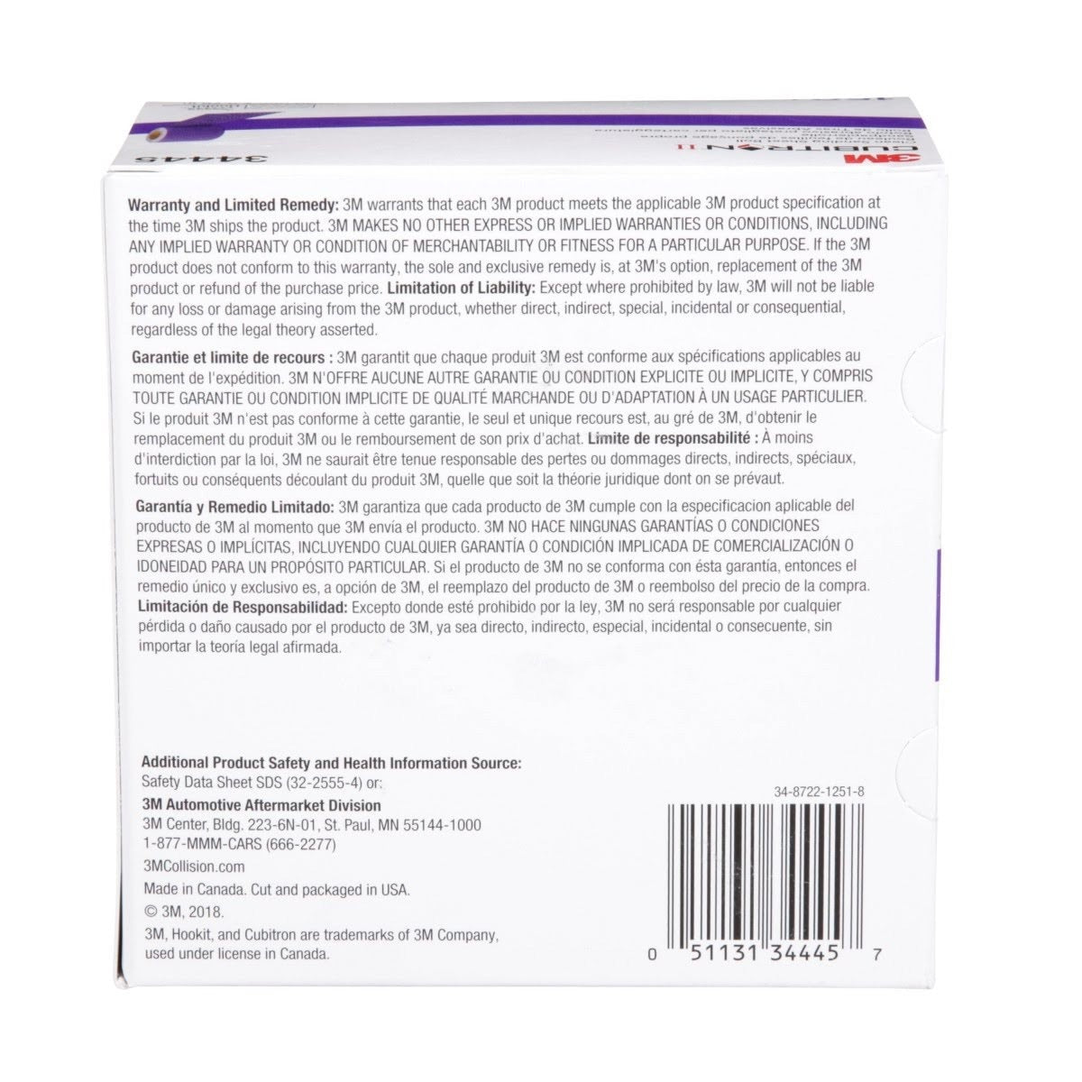 3M 737U Cubitron II Hookit Clean Sanding Sheet Roll, 150+, Purple, 70 mm x 12 m (34445) (7100155343) (5 Pack) - 9
