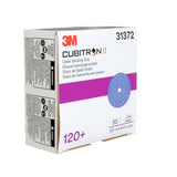 3M 31372 Cubitron II Hookit Clean Sanding Abrasive Disc, 6 in, 120+ Grit, Purple (7100155360) (200 Pack) - 6
