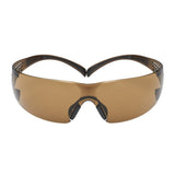 3M SF405SGAF-BLA 1334251 SecureFit Safety Glasses, Black/Brown, Brown Scotchgard Anti-fog Lens (7100155940) (20 Pack)