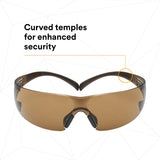 3M SF405SGAF-BLA 1334251 SecureFit Safety Glasses, Black/Brown, Brown Scotchgard Anti-fog Lens (7100155940) (20 Pack) - 5