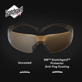 3M SF405SGAF-BLA 1334251 SecureFit Safety Glasses, Black/Brown, Brown Scotchgard Anti-fog Lens (7100155940) (20 Pack) - 9