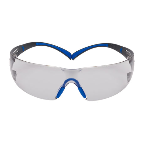 3M SF407SGAF-BLU SecureFit Safety Glasses, 400 Series, ANSI Z87.1, Indoor/Outdoor Gray Lens, Blue/Gray Frame, Anti-Fog Anti-Scratch (7100156103) (20 Pack)