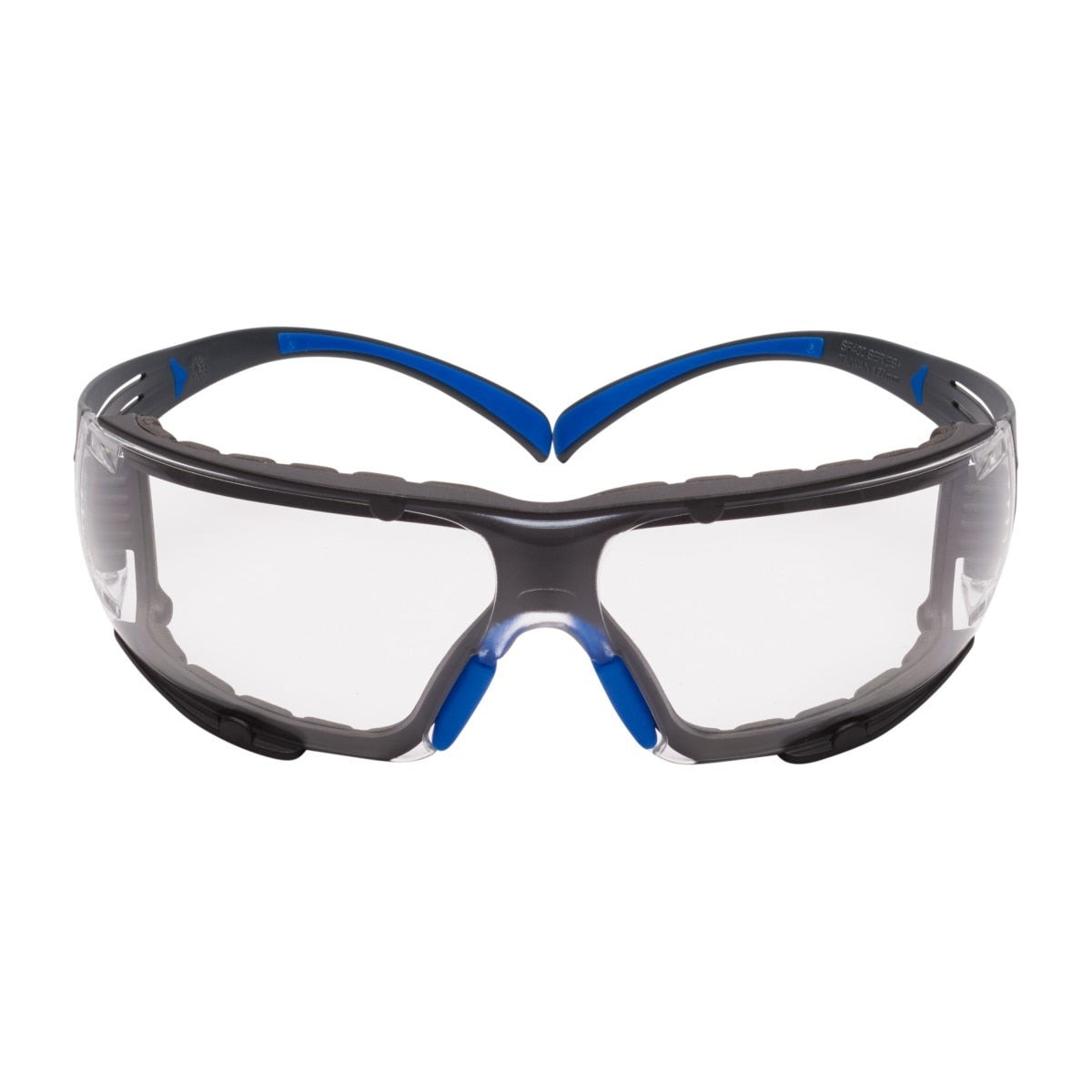 3M SF401SGAF-BLU-F SecureFit 400 Safety Glasses, Clear Polycarbonate Lens with Anti-Fog Anti-Scratch, Blue/Gray Frame, Removable Foam Gasket, ANSI Z87 Eye Protection (7100156104) (20 Pack) - 5