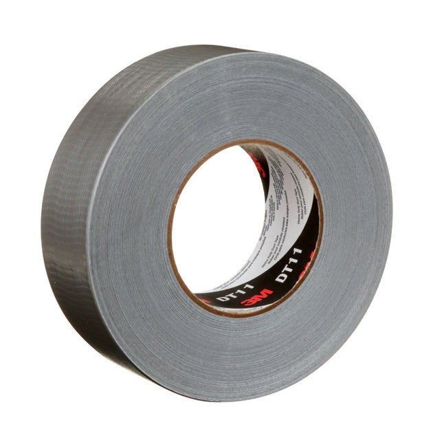 3M DT11 Heavy Duty Duct Tape, Silver, 48 mm x 54.8 m, 11 mil, Individually Wrapped (7100158346) (24 Pack)
