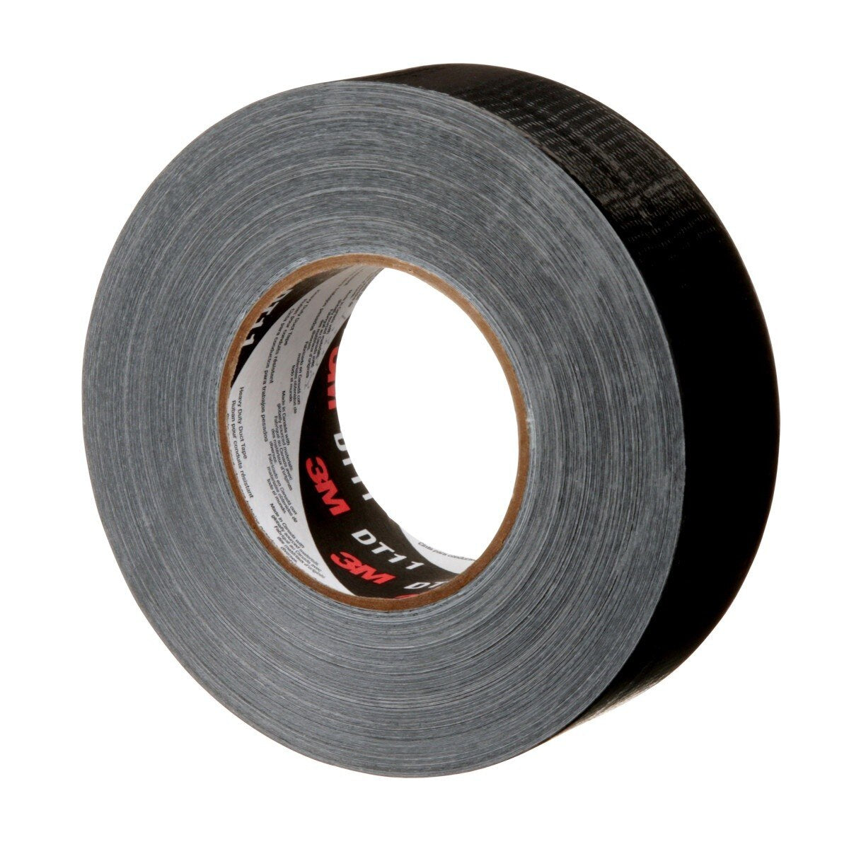 3M DT11 Heavy Duty Duct Tape, Black, 48 mm x 54.8 m, 11 mil (7100158377) (24 Pack) - 2
