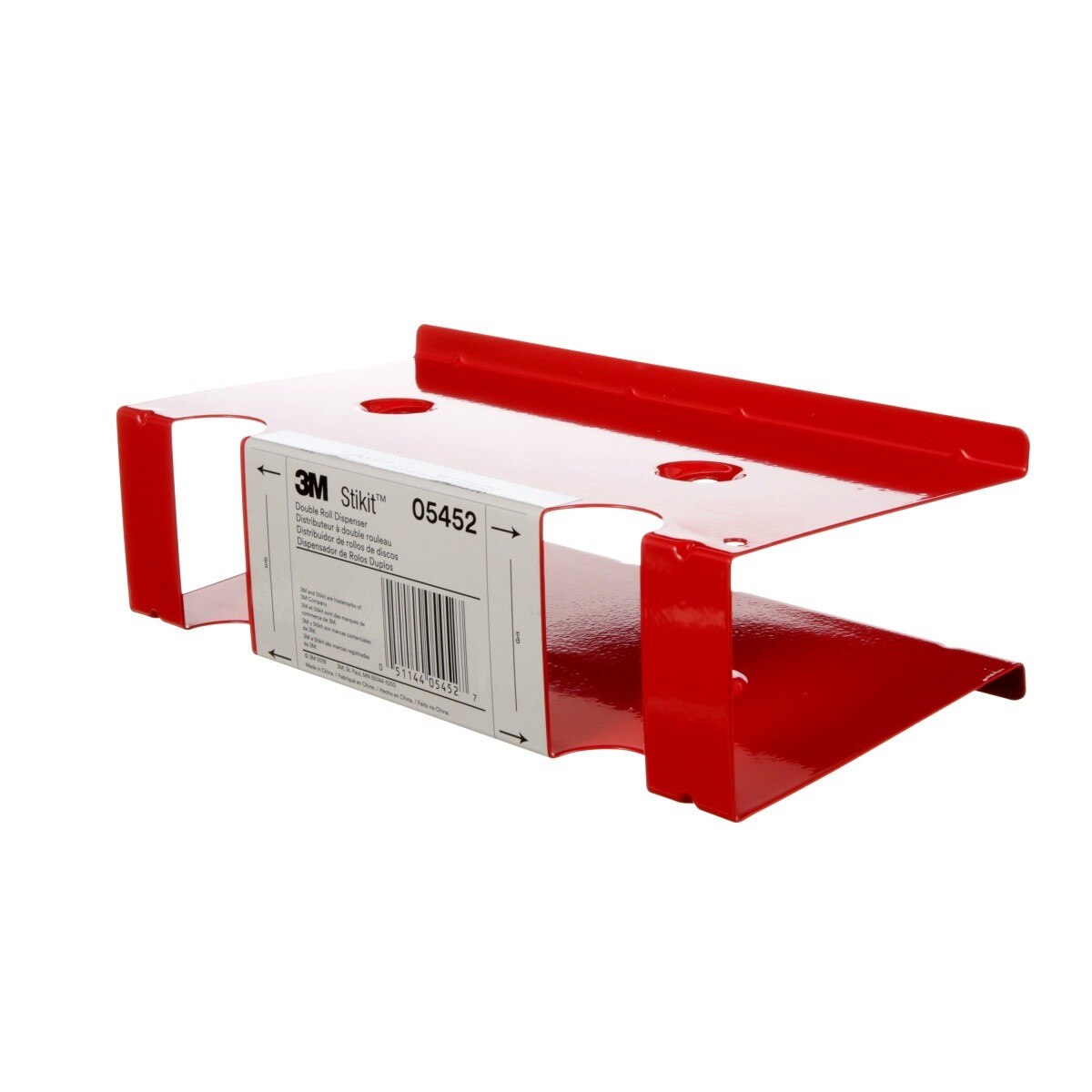 3M 05452 Stikit Double Roll Dispenser, Holds Two 2-3/4 in Sheet Rolls (7100161529) - 3