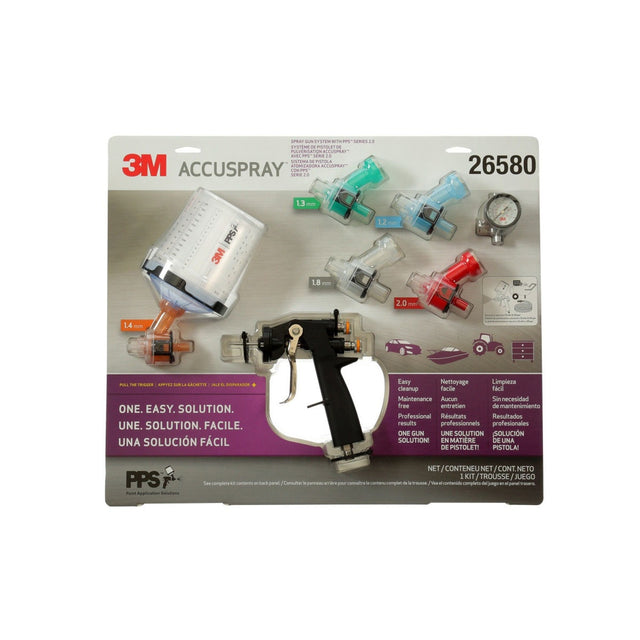 3M Accuspray ONE Spray Gun System with PPS Series 2.0, Standard, 22 Ounce (26580) (7100163226) (2 Pack)