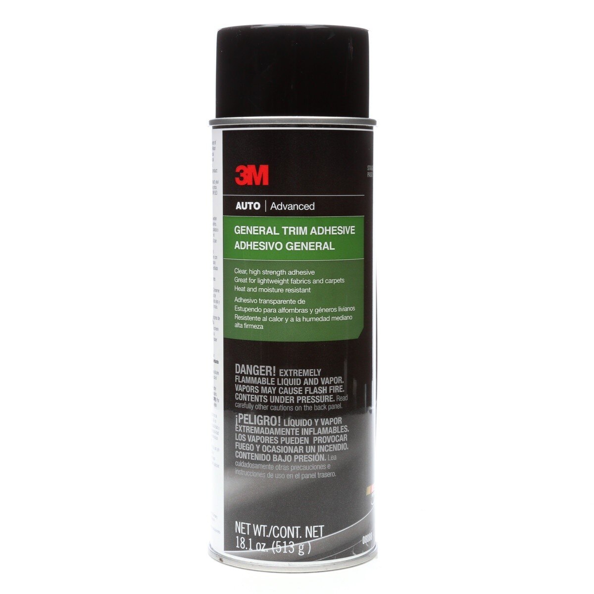 3M General Trim Adhesive Aerosol, High Strength, Clear Drying, 18.1 oz (08088) (7100166281) (4 Pack)