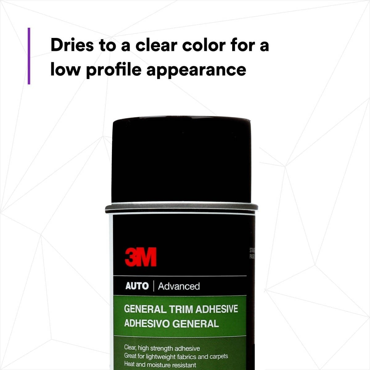 3M General Trim Adhesive Aerosol, High Strength, Clear Drying, 18.1 oz (08088) (7100166281) (4 Pack) - 4