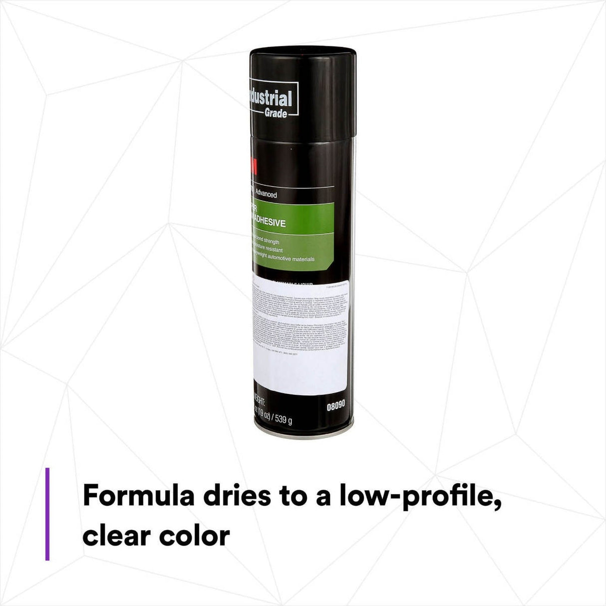 3M Super Trim Adhesive Aerosol Spray, Dries Clear, 19 oz (08090) (7100166328) (6 Pack) - 4