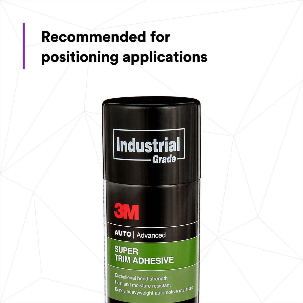 3M Super Trim Adhesive Aerosol Spray, Dries Clear, 19 oz (08090) (7100166328) (6 Pack) - 5