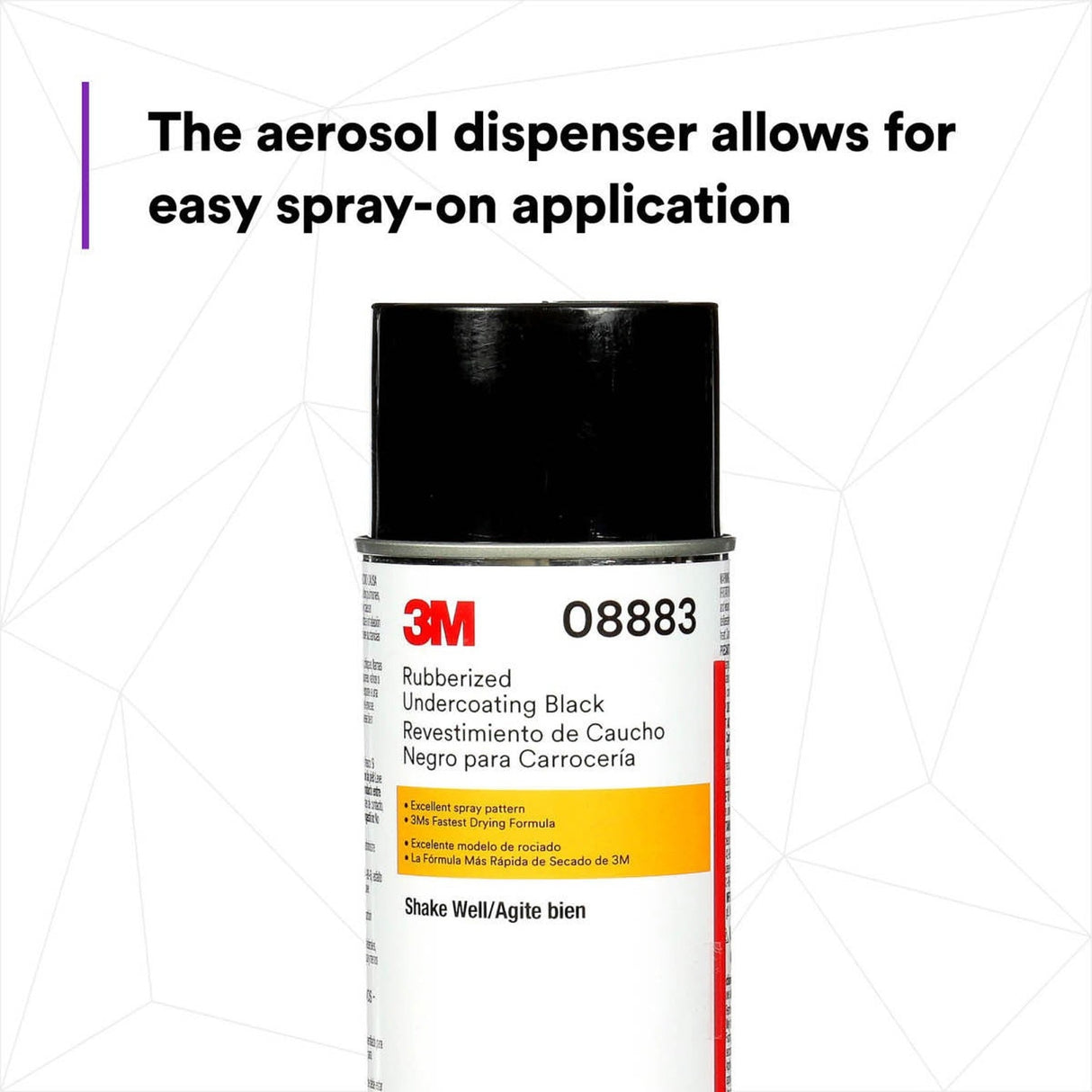 3M 08883 Rubberized Undercoating Aerosol Spray Textured Black Anti-Corrosive 19.7 oz (7100166585) (6 Pack) - 4