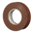 3M 165 165BR4A Temflex Vinyl Electrical Tape, Brown, 3/4 in x 60 ft, 6 mil, 600V, PVC Insulating Tape (7100169191) (10 Pack)
