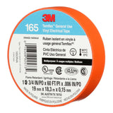 3M 165OR4A Temflex Multi-Purpose Vinyl Electrical Tape, Orange, 3/4 in x 60 ft, 6 mil (7100169433) (10 Pack) - 4