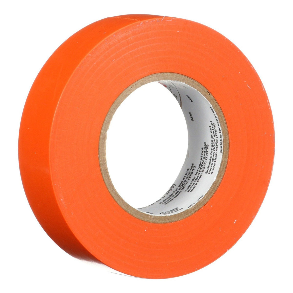 3M 165OR4A Temflex Multi-Purpose Vinyl Electrical Tape, Orange, 3/4 in x 60 ft, 6 mil (7100169433) (10 Pack) - 7