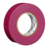 3M 165 Temflex Multi-Purpose Vinyl Electrical Tape, Purple, 3/4 in x 60 ft, 6 mil (165PR4A) (7100169434) (10 Roll Pack) (10 Pack) - 3