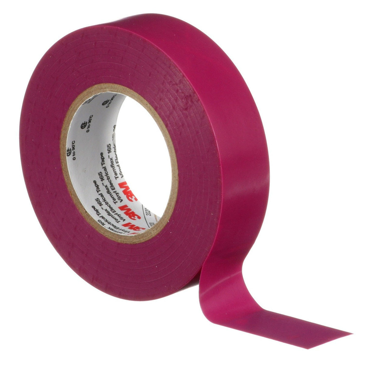 3M 165 Temflex Multi-Purpose Vinyl Electrical Tape, Purple, 3/4 in x 60 ft, 6 mil (165PR4A) (7100169434) (10 Roll Pack) (10 Pack) - 4