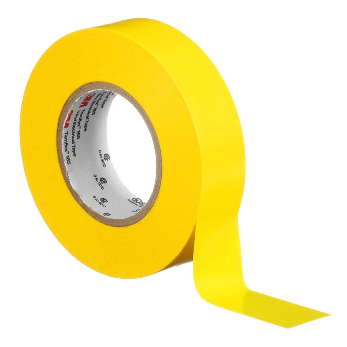 3M 165 165YL4A Temflex General Use Vinyl Electrical Tape, Yellow, 3/4 in x 60 ft, 6 mil (7100169490) (10 Pack) - 2