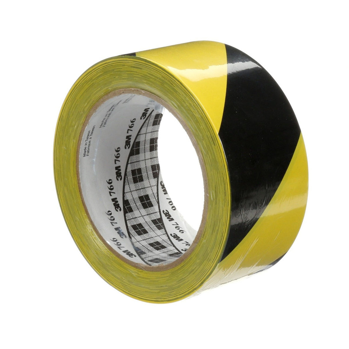 3M 766 Safety Stripe Vinyl Tape, Black/Yellow, 2 in x 36 yd, 5 mil (766DC) (7100170131) (12 Pack) - 2