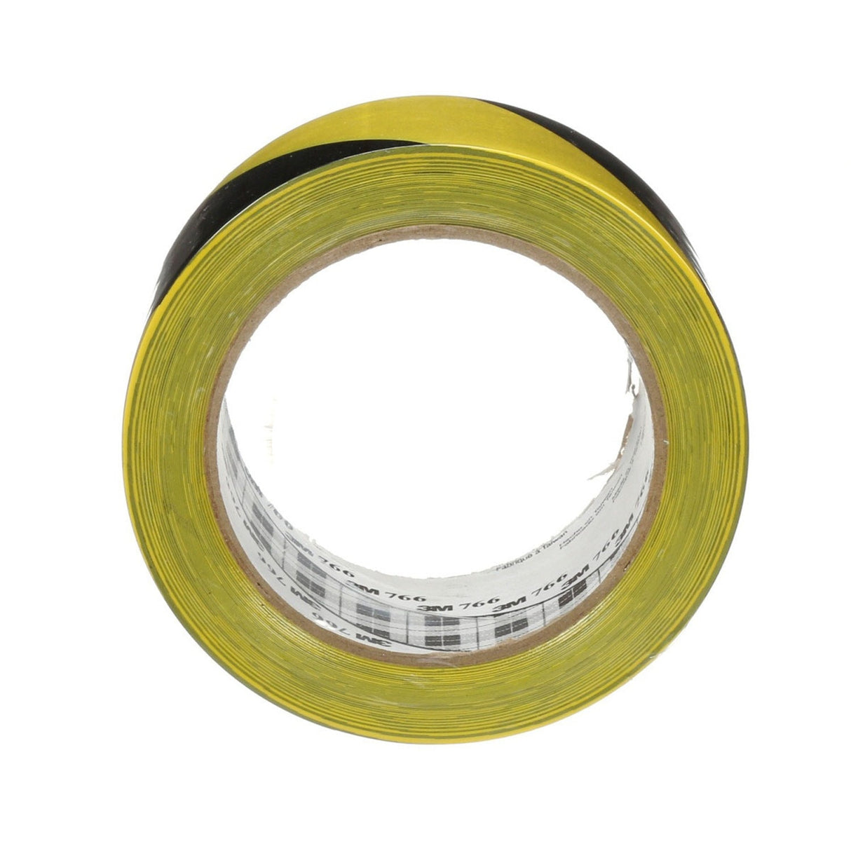 3M 766 Safety Stripe Vinyl Tape, Black/Yellow, 2 in x 36 yd, 5 mil (766DC) (7100170131) (12 Pack) - 3