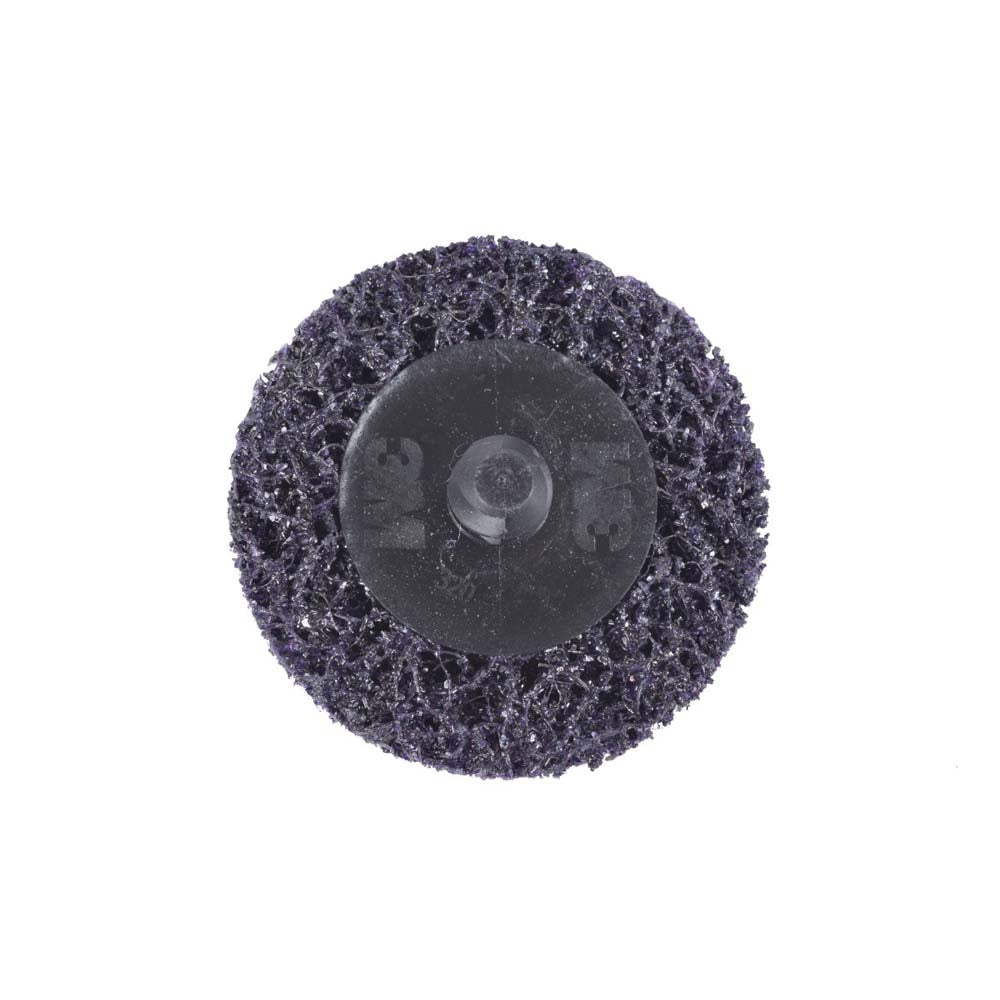 3M 7100173795 Scotch-Brite Roloc Clean and Strip XT Pro Extra Cut Disc XO-DR 3 in TR SiC Extra Coarse Purple Heavy Duty Metal Stripper Disc Collision Repair Heavy Industrial (10 Pack)