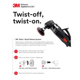 3M 7100173795 Scotch-Brite Roloc Clean and Strip XT Pro Extra Cut Disc XO-DR 3 in TR SiC Extra Coarse Purple Heavy Duty Metal Stripper Disc Collision Repair Heavy Industrial (10 Pack) - 9