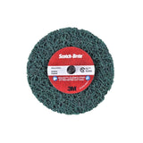3M 7100173797 Scotch-Brite Roloc+ Clean and Strip XT Pro Disc TR+ 4 in x 1/2 in Extra Course Green Rust Removal Weld Cleaning Prepping Metal Prior to Paint (10 Pack)