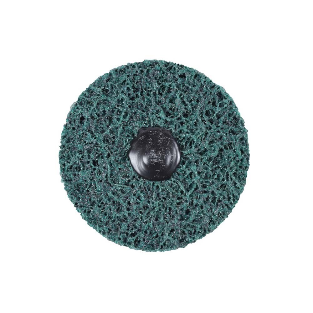 3M 7100173797 Scotch-Brite Roloc+ Clean and Strip XT Pro Disc TR+ 4 in x 1/2 in Extra Course Green Rust Removal Weld Cleaning Prepping Metal Prior to Paint (10 Pack) - 2