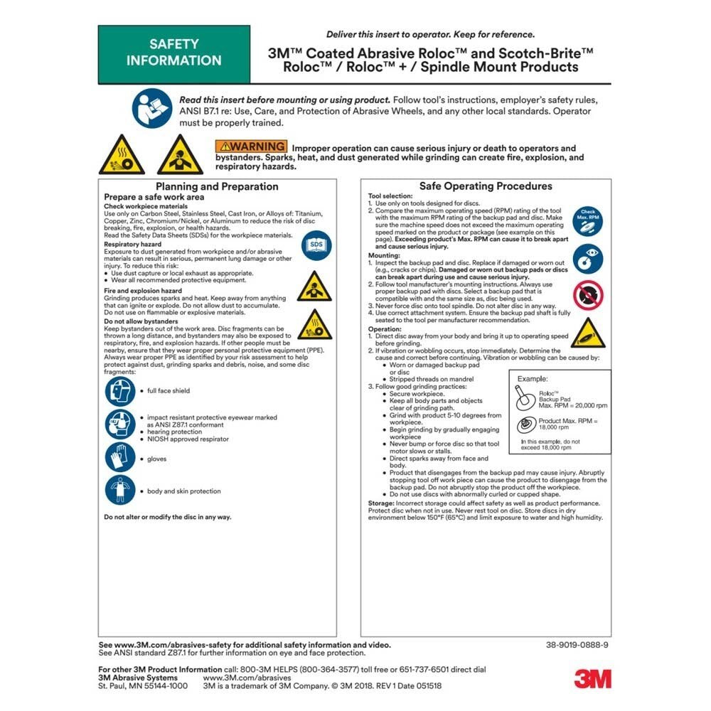 3M 7100173797 Scotch-Brite Roloc+ Clean and Strip XT Pro Disc TR+ 4 in x 1/2 in Extra Course Green Rust Removal Weld Cleaning Prepping Metal Prior to Paint (10 Pack) - 10