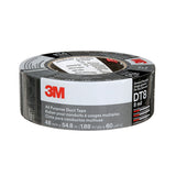 3M DT8 Industrial Strength Multi-Use Duct Tape, Black, 1-7/8 in x 60 yd x 8 mil (7100174104) (24 Pack)