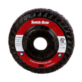 3M XO-DC Scotch-Brite Clean and Strip XT Pro Disc, SiC Extra Coarse, Purple, 4-1/2 in x 7/8 in, Type 27 (7100175393) (10 Pack)