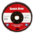 3M XO-DN Scotch-Brite Clean and Strip XT Pro TN Quick Change Disc, SiC Extra Coarse, Purple, 4-1/2 in x 5/8 in-11 (7100175464) (10 Pack)