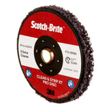 3M XO-DN Scotch-Brite Clean and Strip XT Pro TN Quick Change Disc, SiC Extra Coarse, Purple, 4-1/2 in x 5/8 in-11 (7100175464) (10 Pack) - 3