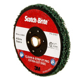 3M XC-DN Scotch-Brite Clean and Strip XT Pro Extra Cut TN Quick Change Disc, A/O XCRS, Green, 4-1/2 in x 5/8 in-11 (7100175465) (10 Pack) - 3