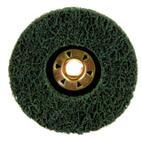 3M XC-DN Scotch-Brite Clean and Strip XT Pro Extra Cut TN Quick Change Disc, A/O XCRS, Green, 4-1/2 in x 5/8 in-11 (7100175465) (10 Pack) - 5