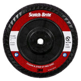 3M 7100175474 Scotch-Brite Clean and Strip XT Pro Disc, XO-DC, SiC Extra Coarse, Purple, 7 in x 5/8"-11, Type 27 (5 Pack)