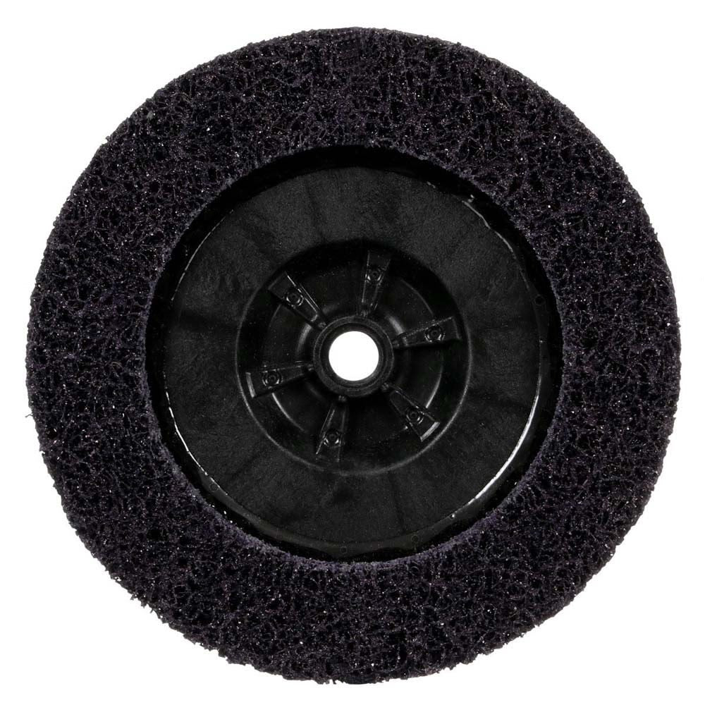 3M XO-DC Scotch-Brite Clean and Strip XT Pro Disc, SiC Extra Coarse, Purple, 7 in x 5/8"-11, Type 27 (7100175474) (5 Pack) - 3