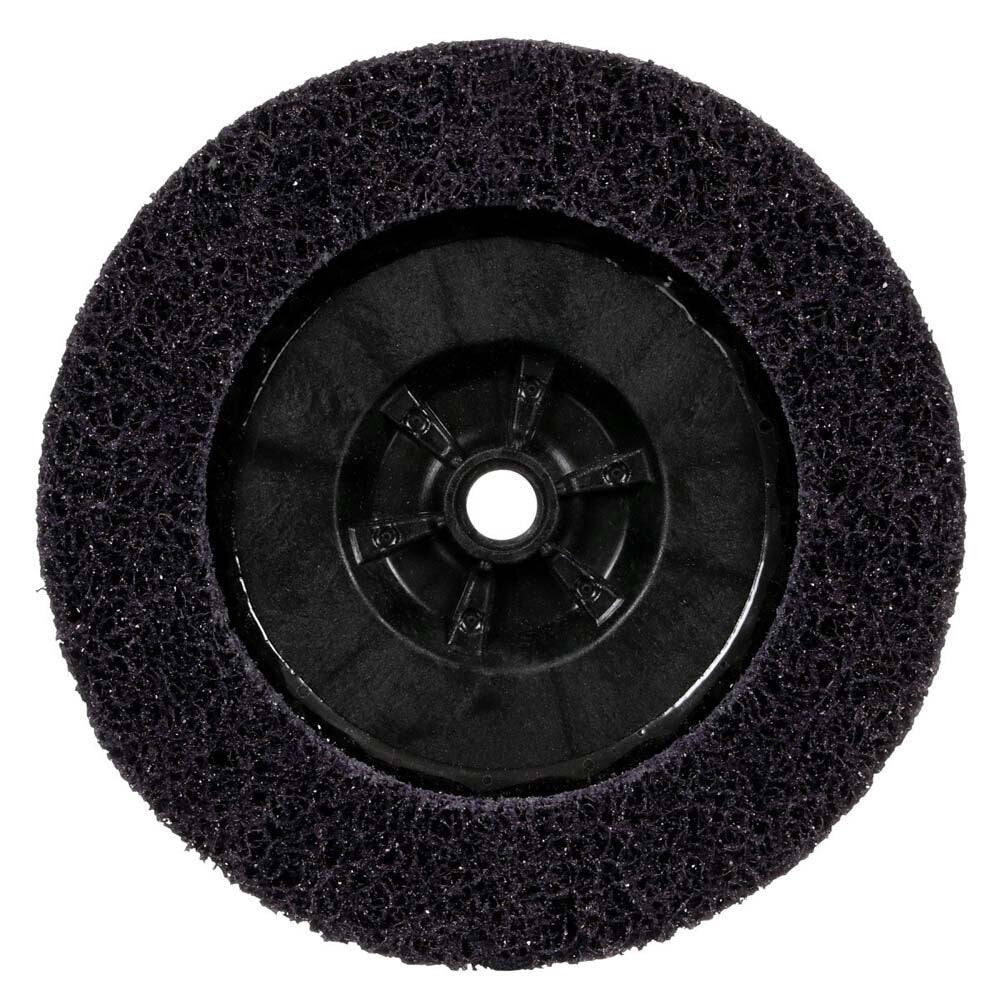 3M XO-DC Scotch-Brite Clean and Strip XT Pro Disc, SiC Extra Coarse, Purple, 7 in x 5/8"-11, Type 27 (7100175474) (5 Pack) - 3