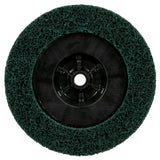3M XC-DC Scotch-Brite Clean and Strip XT Pro Extra Cut Disc, A/O Extra Coarse, Green, 7 in x 5/8 in-11, Type 27 (7100175493) (5 Pack) - 3